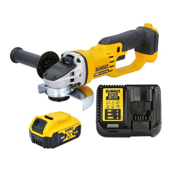 DeWalt DCG412 Guide D'utilisation