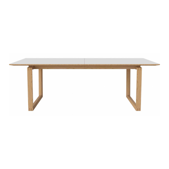 Bolia Nord Table Large Instructions D'emploi