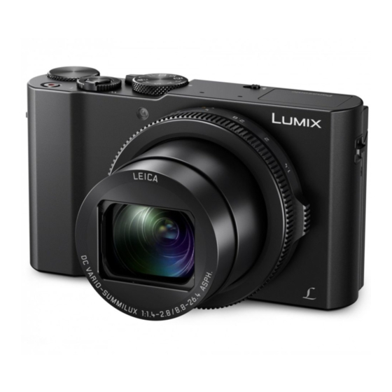 Panasonic DMC-LX15 Guide Rapide