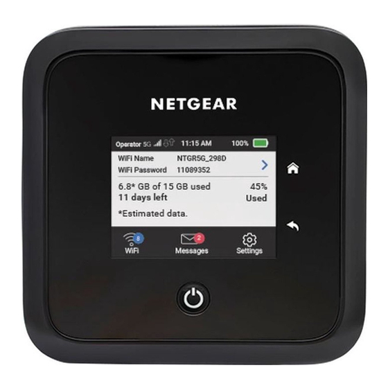 NETGEAR Nighthawk M5 5G Manuel De L'utilisateur