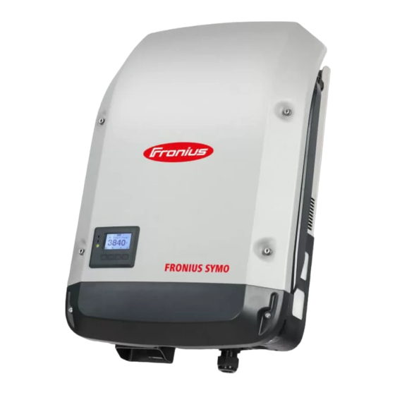 Fronius Symo 3.0-3-S Instructions De Service