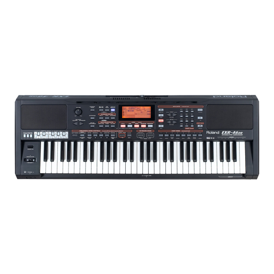 Roland EXR-46 OR Manuel D'utilisation