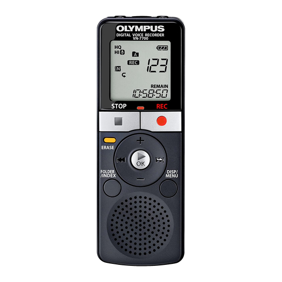 Olympus VN-7700 Mode D'emploi