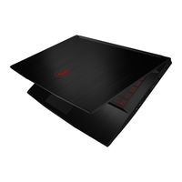 MSI GF63 Thin 9SC-032FR Manuel D'utilisation