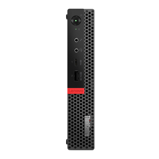 Lenovo THINKCENTRE M920 TINY 10RS002CFR Guide D'utilisation Et Guide De Maintenance