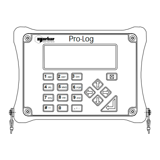 norbar Pro-Log Guide Rapide