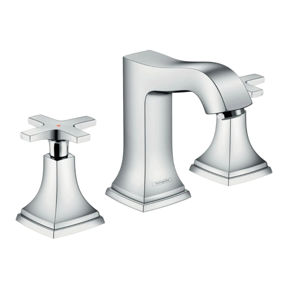 Hansgrohe Metropol Classic 31306 1 Seire Instructions De Montage / Mode D'emploi / Garantie