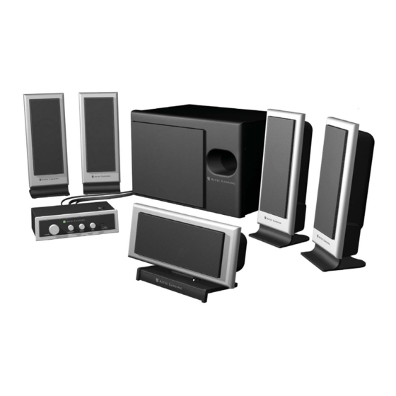 Altec Lansing VS-3151 Manuels