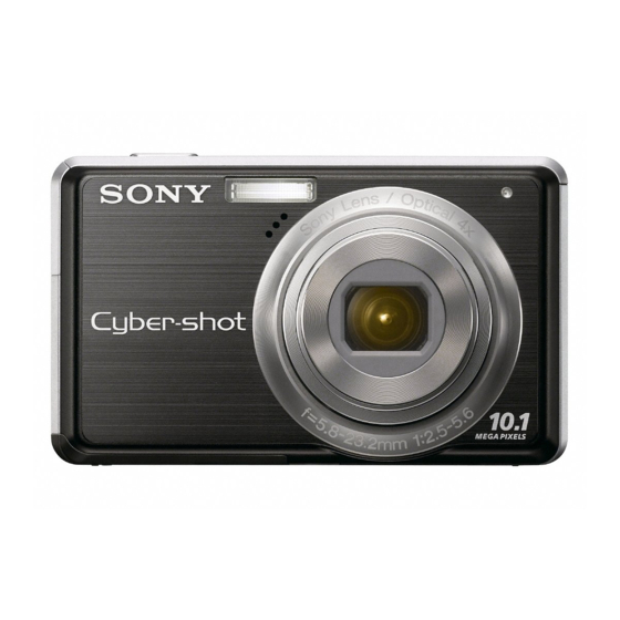 Sony Cyber-Shot DSC-S950 Mode D'emploi