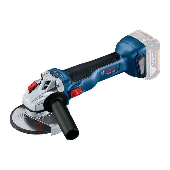 Bosch GWS 18V-10 Professional Notice Originale