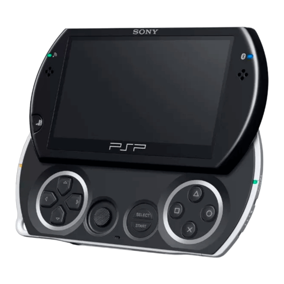 Sony PSP GO Mode D'emploi