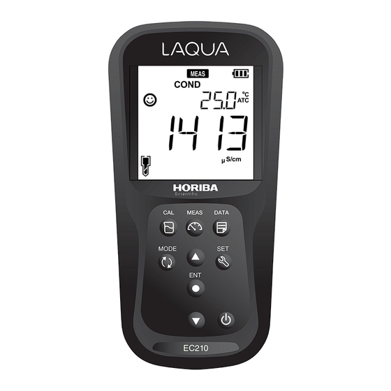 Horiba Scientific LAQUA 200 Série Guide Rapide