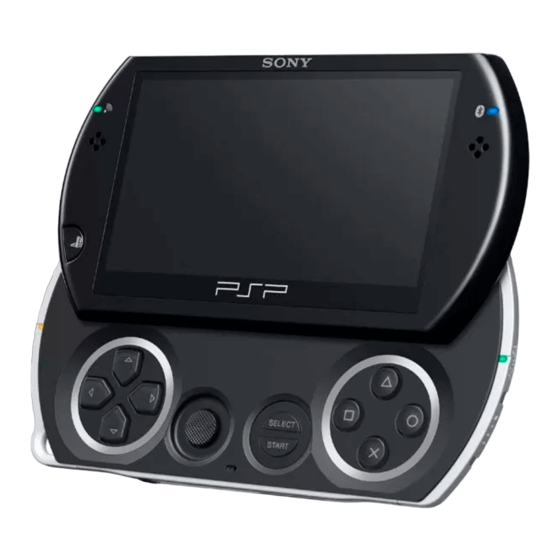 Sony PSP Go Mode D'emploi