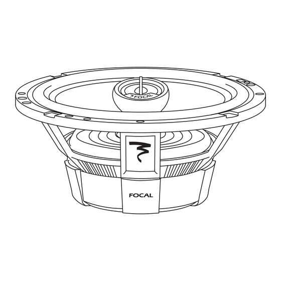 Focal Polyglass 100 CV1 Notice