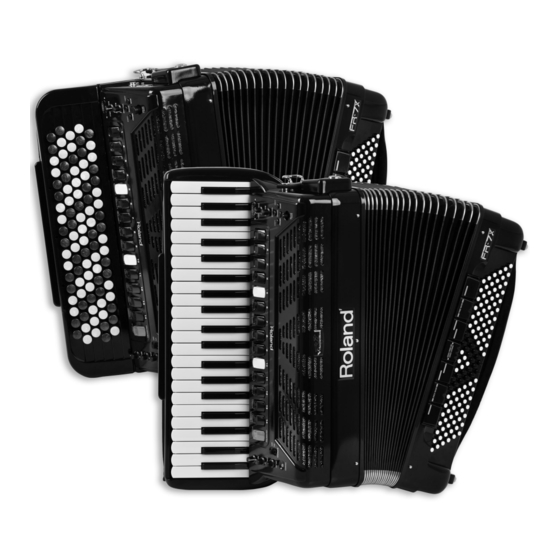 Roland V-Accordion FR-7x Mode D'emploi