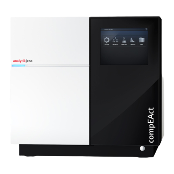 Analytik Jena compEAct S Manuel D'utilisation