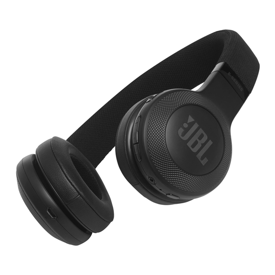 Harman JBL E45BT Guide De Démarrage Rapide
