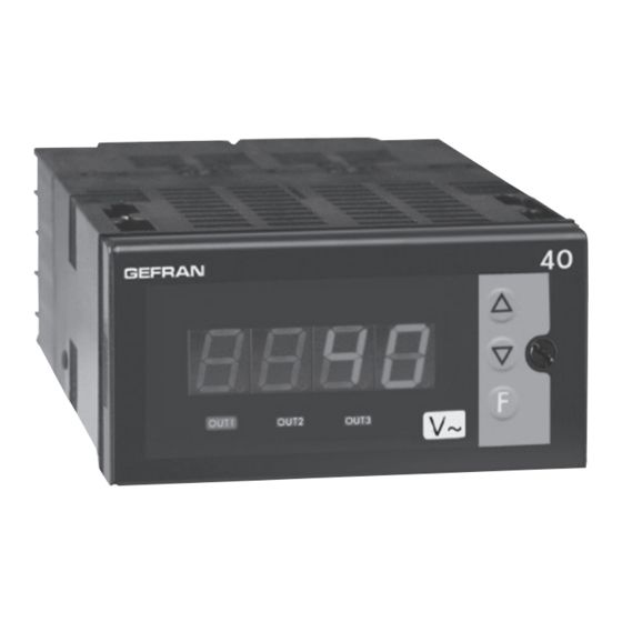 gefran 40A 48 Manuel D'utilisation