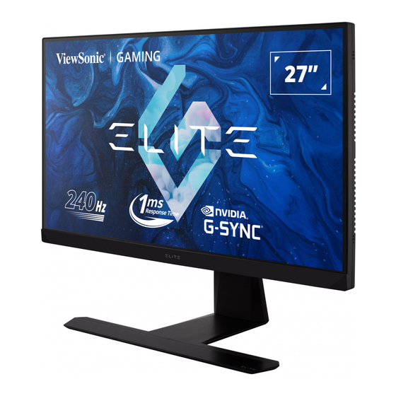 ViewSonic XG250 Manuel Utilisateur