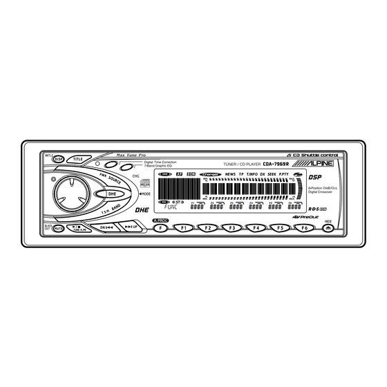 Alpine CDA-7969R Mode D'emploi