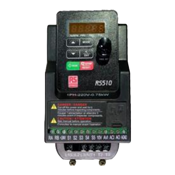 RS Pro RS510 Série Mode D'emploi