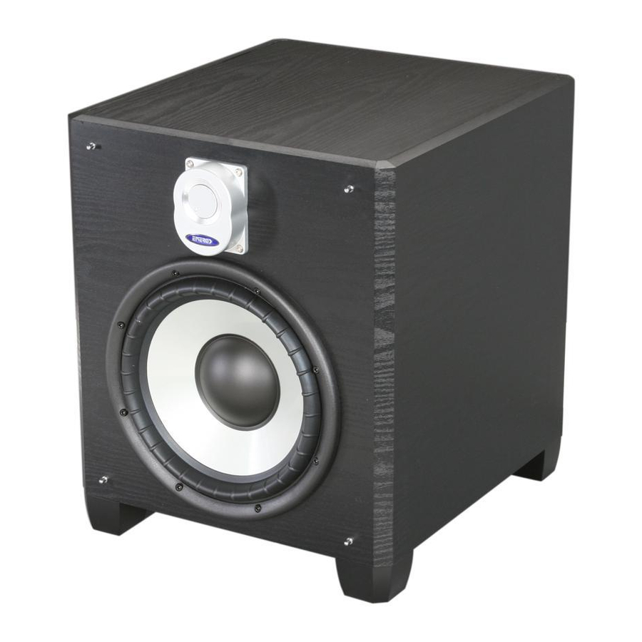 Energy Speaker Systems S8.3 Manuel De L'utilisateur