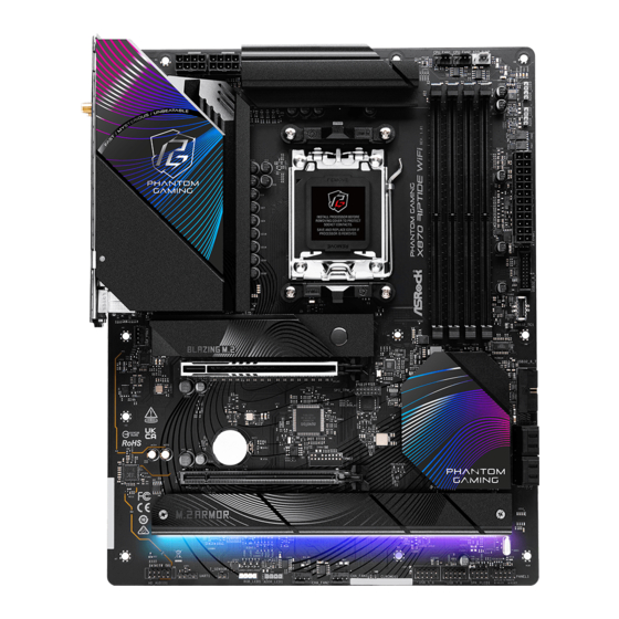 ASROCK PHANTOM GAMING X870 RIPTIDE WiFi Manuel Utilisateur