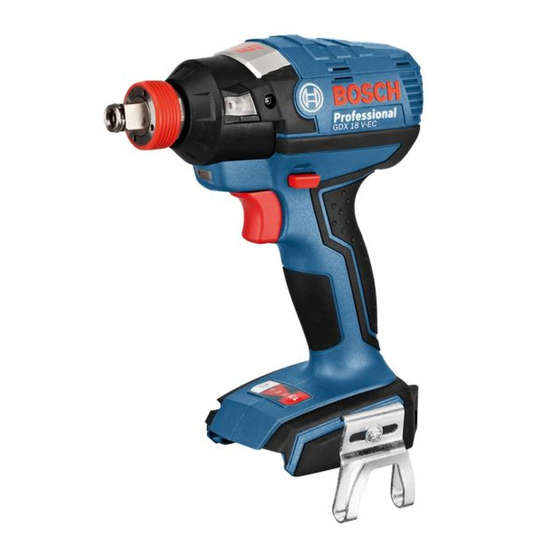 Bosch GDR Professional 14,4 V-EC Notice Originale