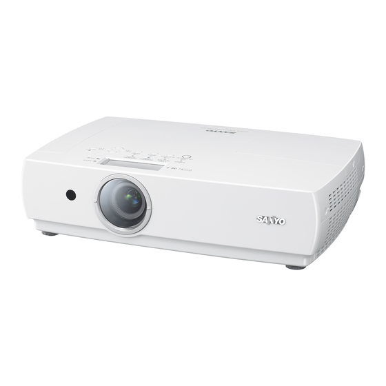Sanyo PLC-XC56 Mode D'emploi