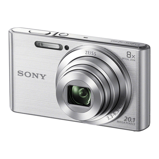 Sony Cyber-shot DSC-W830 Mode D'emploi