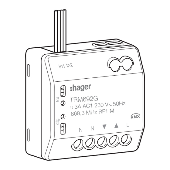 hager TRM692G Mode D'emploi