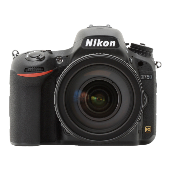 Nikon D750 Manuels