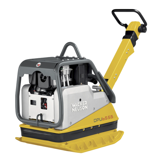 Wacker Neuson DPU 6555He Manuel De L'opérateur