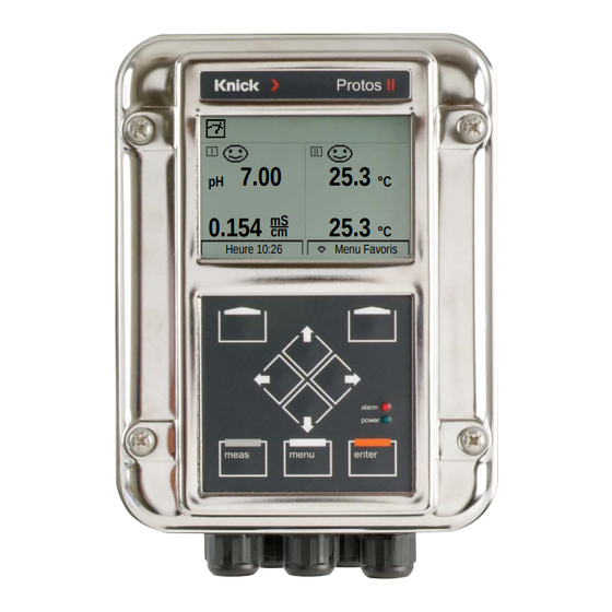 Knick Protos II 4400 Manuel Utilisateur