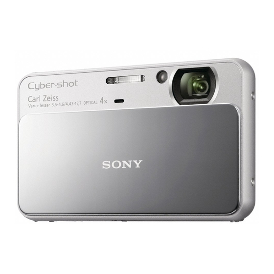 Sony CYBER-SHOT DSC-T110 Mode D'emploi