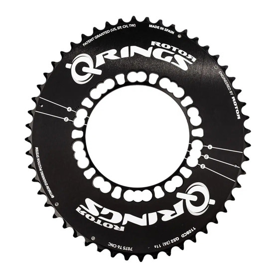 ROTOR Q-RINGS Mode D'emploi