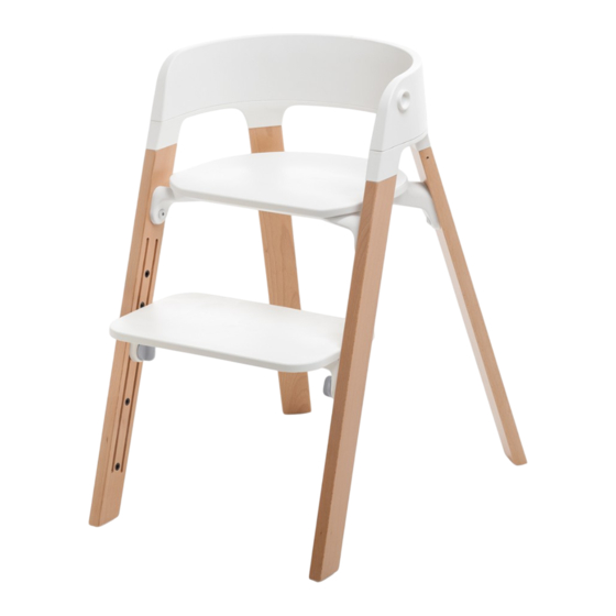 Stokke Steps Chair Notice D'utilisation