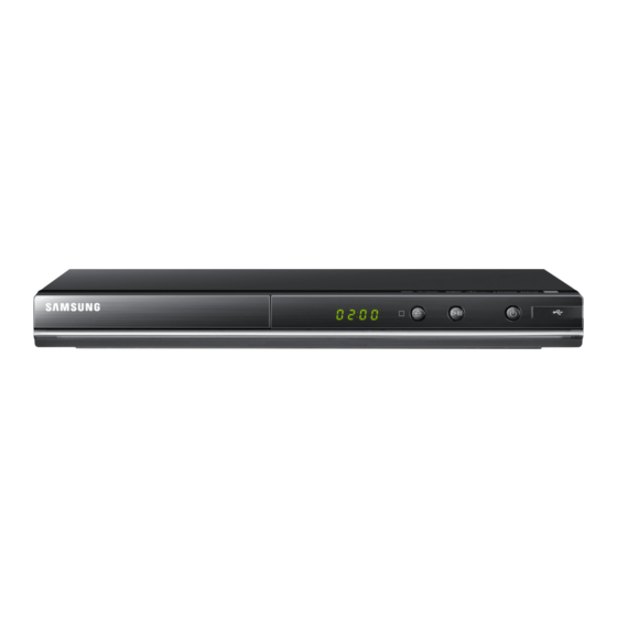 Samsung DVD-D360K Manuel D'utilisation