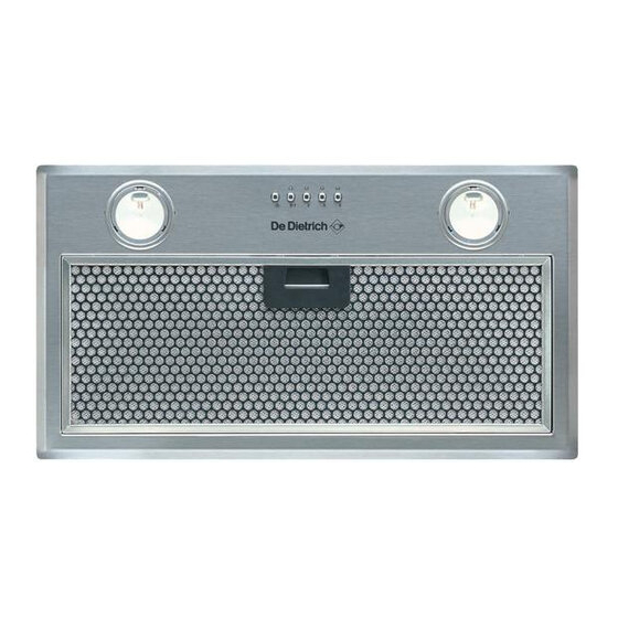 De Dietrich DHG316XP Guide D'utilisation