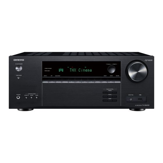 Onkyo TX-NR6100 Manuels