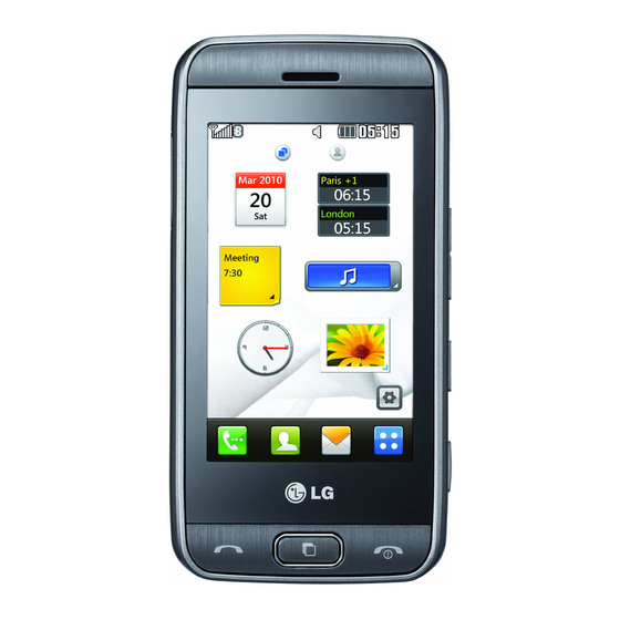 LG Viewty Smile GT400 Guide De L'utilisateur