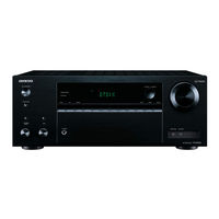 Onkyo TX-NR555 Mode D'emploi Base