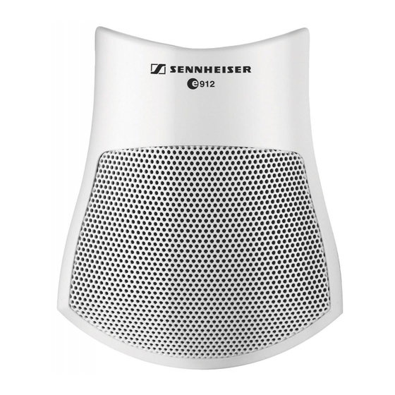 Sennheiser Evolution e912 Mode D'emploi