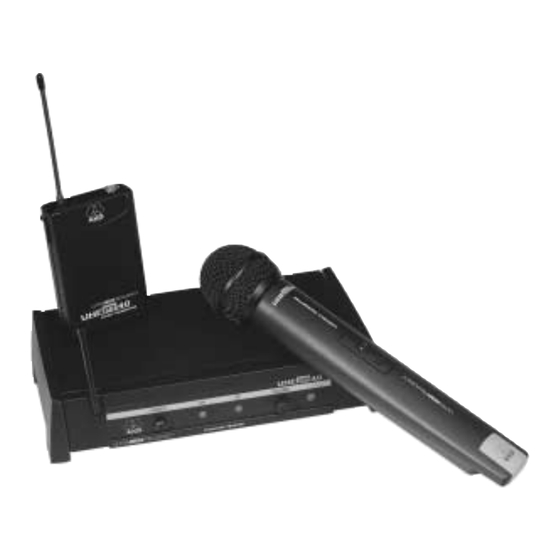 AKG WMS40 Mode D'emploi