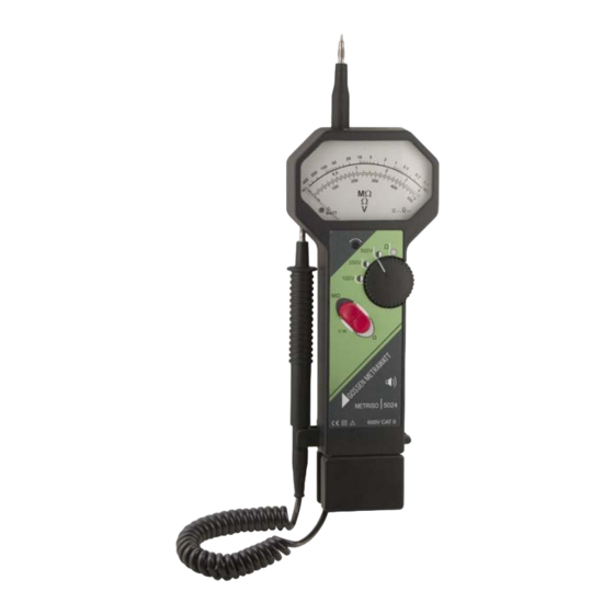 Gossen MetraWatt METRISO 5024 Mode D'emploi
