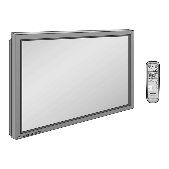 Panasonic TH-42PW4 Mode D'emploi