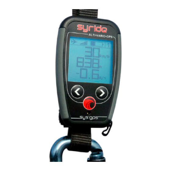 Syride SYS'Nav Guide D'utilisation