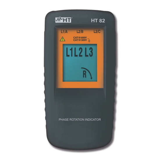 HT Instruments HT82 Manuel D'utilisation
