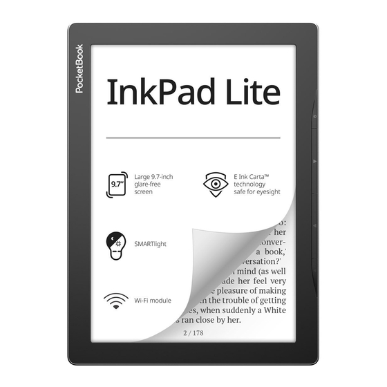 Pocketbook InkPad Lite Manuel D'utilisation