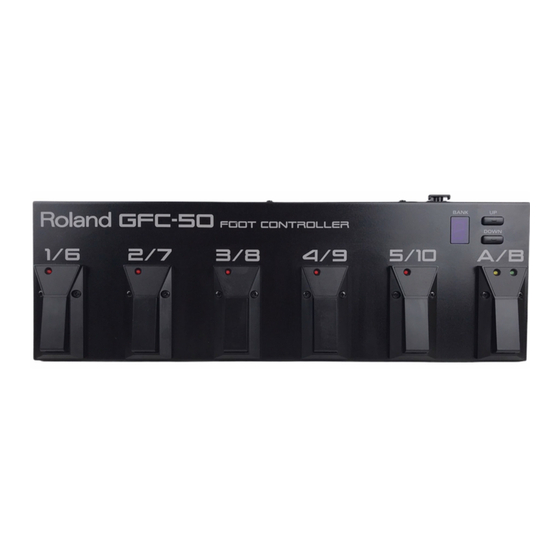 Roland GFC-50 Mode D'emploi